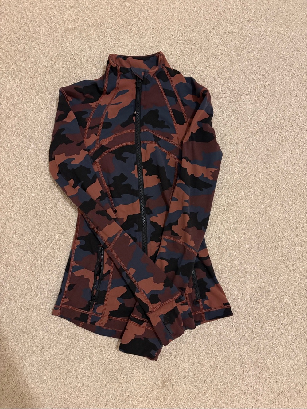 Lululemon Define Jacket Heritage 365 Camo Smoky Red Night Sea Multi Size 2